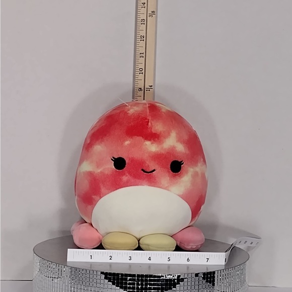 Squisnallow Tie-Dye Plush Octopus pre owned Exellent condition 8” - Picture 6 of 9